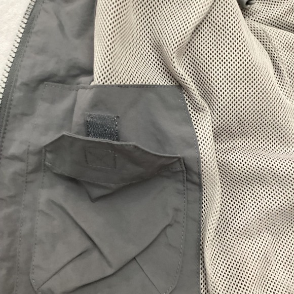 SLAM Men's Sleeveless Gray Vest Zip Up Mock Neck Lightweight Outdoor Casual - Picture 12 of 14